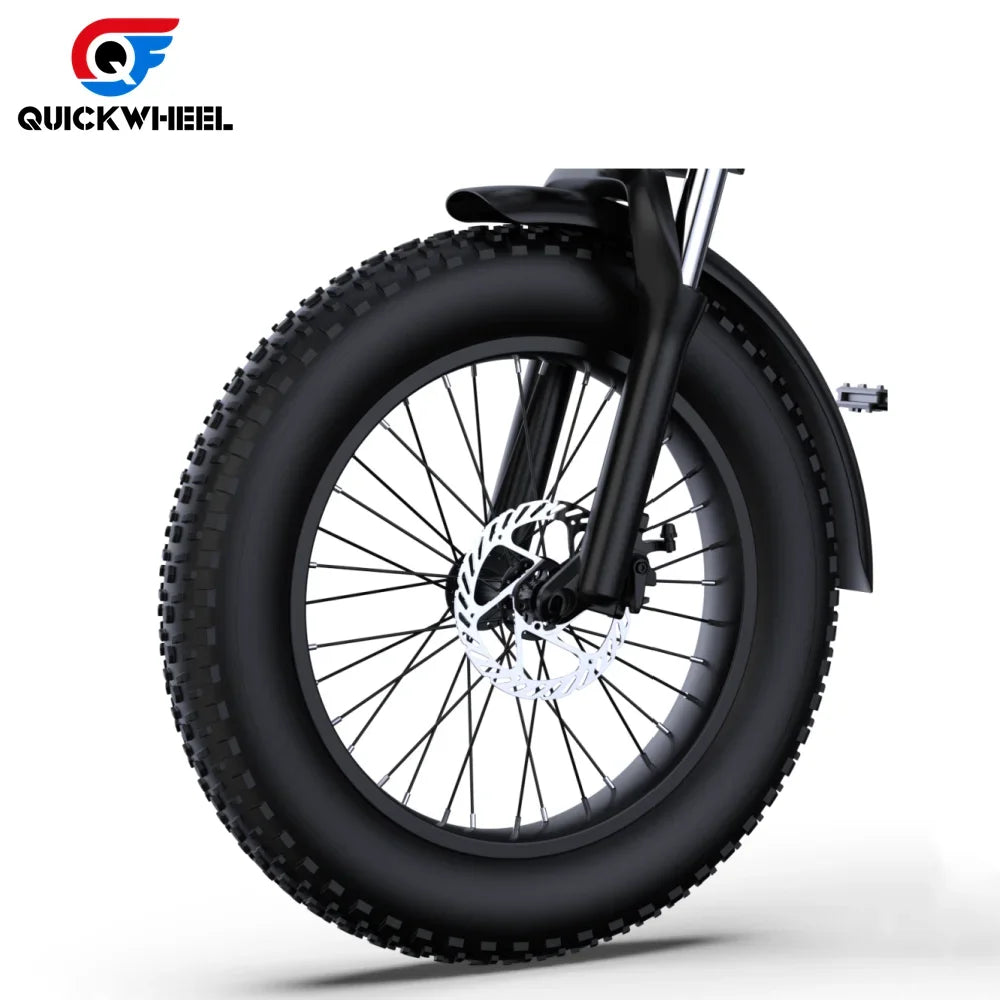 1000W 48V 15Ah Electric Moped Bike