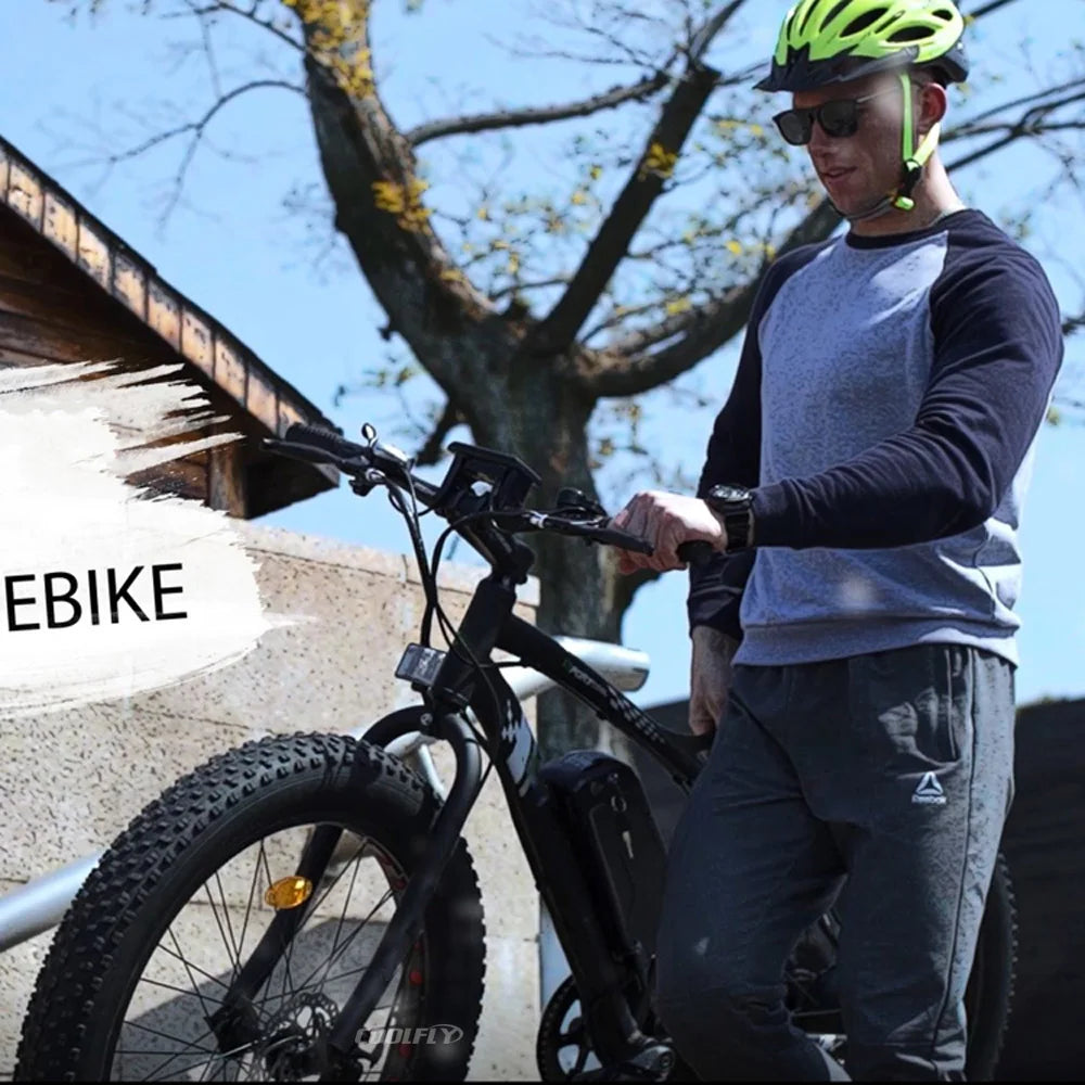 Factory Supply Electric Fat Tire Bike  FATBIKE26 26inch Electric Mountain Bike With PAS Bicicletas Elctricas for Sale