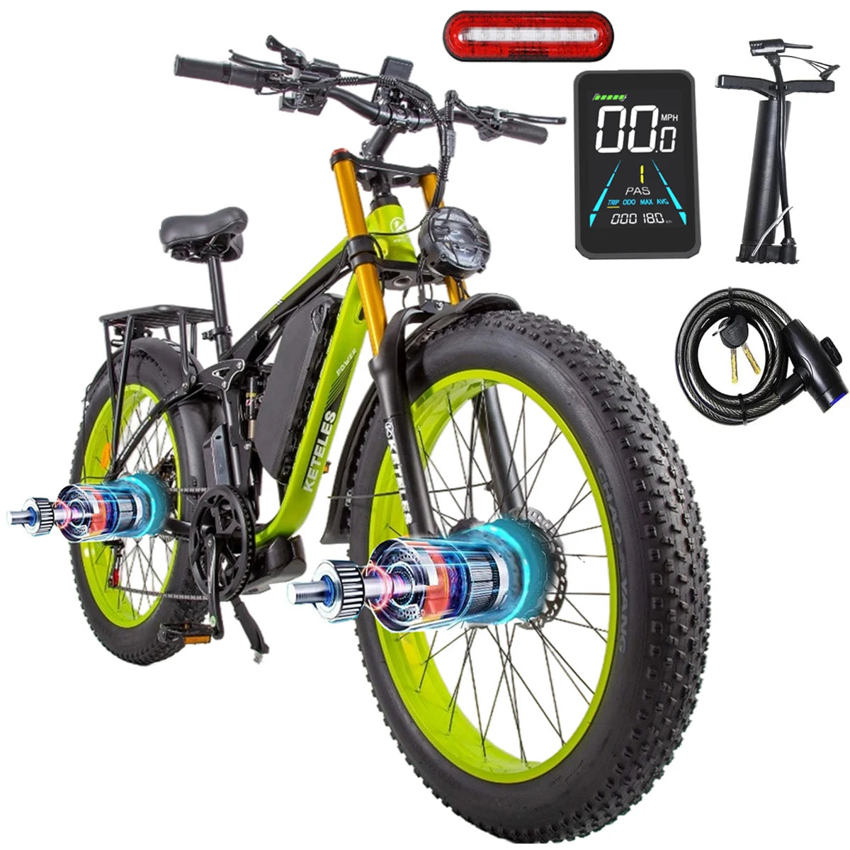 Awd T20 Fat Tire 20x4 Side Car Eu Warenhouse E Bike Fatbike 2000 Watt
