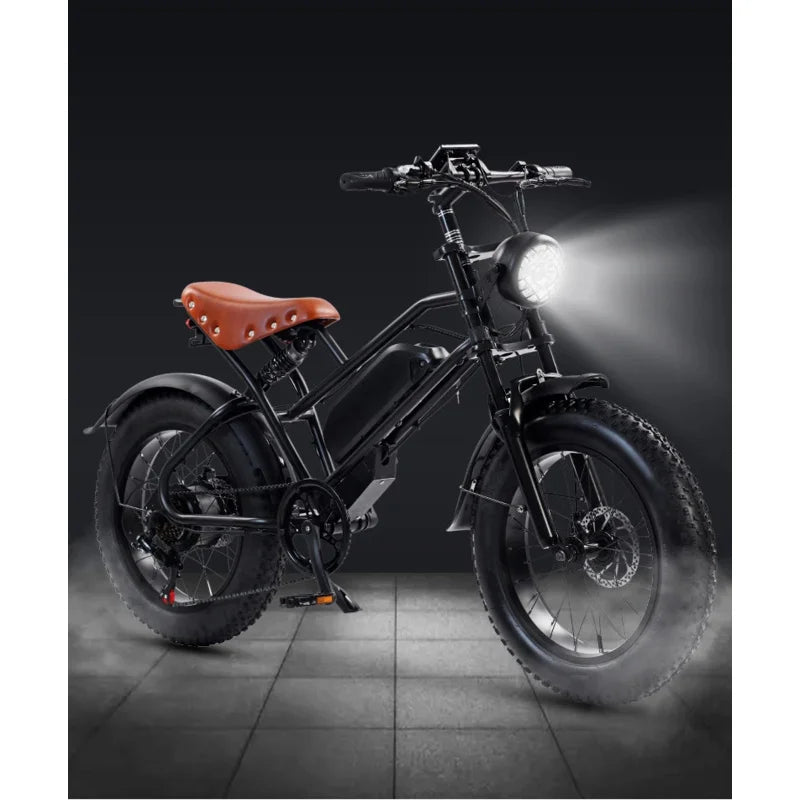20-inch Retro Wide Tire Electric Bike